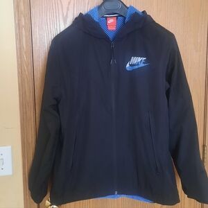 Vintage Nike Mens Black Hooded Jacket